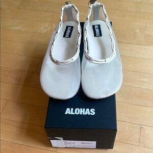 ALOHAS Gill Mesh Leather Ballet Flats sz 38 US 7